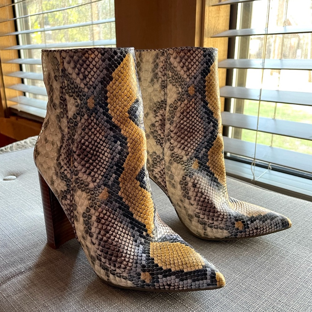 Steve Madden Snakeskin Booties